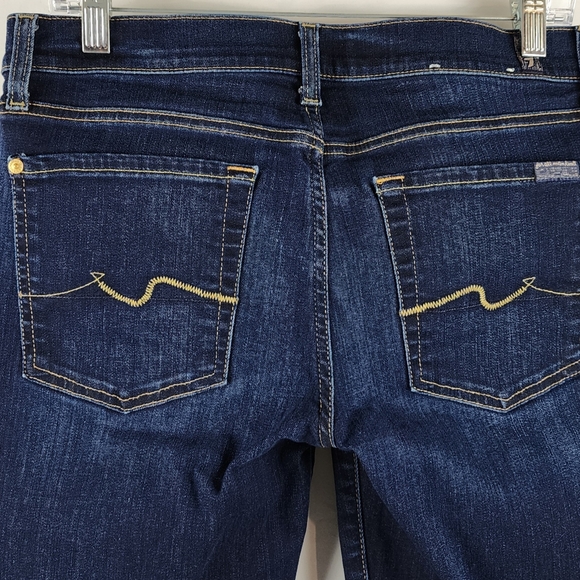 7 For All Mankind Jeans Womens 31 Blue The Skinny Ankle Denim (31x29) - Picture 9 of 11